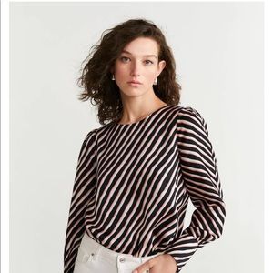 Mango striped blouse